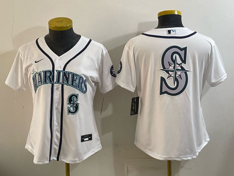 Youth 2026 Seattle Mariners Blank White Game Nike MLB Jersey style 0021